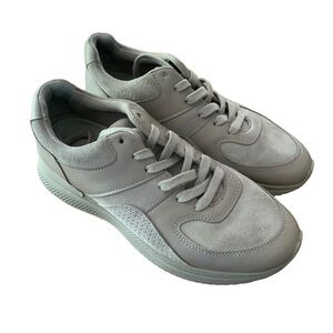 Everlane Mens The Trainer Gray Leather Suede Lace Up Sneaker Sz 7
